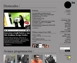 Inicio de www.obsmurcia.es. Realizado por Germinal Comunicación y XL internet para el Obs